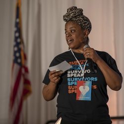 SACRAMENTO, Calif., April 8,  2019

Survivors Speak conference in Sacramento, Calif., April 8, 2019.

Photo by Robert Durell